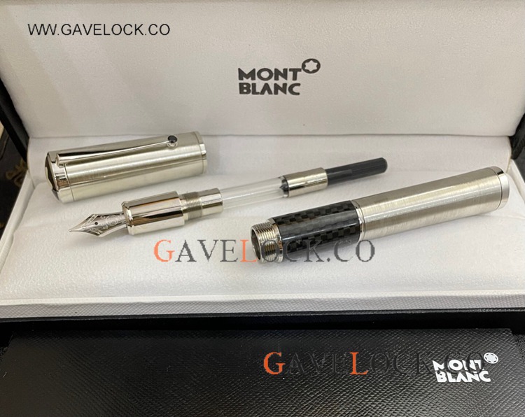 Mont Blanc Gandhi Limited Edition Fountain Pen Silver